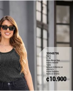 BLUSA MANGA SISA - Negro