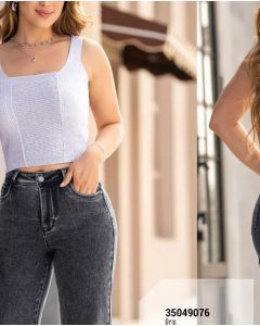 CROP TOP - Gris