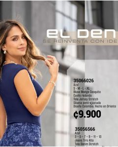 JEANS DENIM BOTA RECTA - Azul