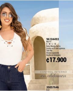 JEANS STRETCH PIERNA ANCHA - Azul