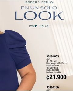 JEANS TIRO ALTO BOTA STRAIGHT WIDE - Azul