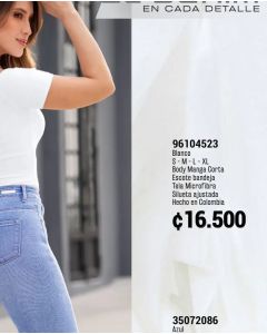 JEANS TIRO ALTO BOTA STRAIGHT WIDE - Azul