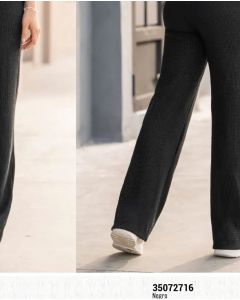 PANTALON TIRO ALTO BOTA STRAIGHT - Negro
