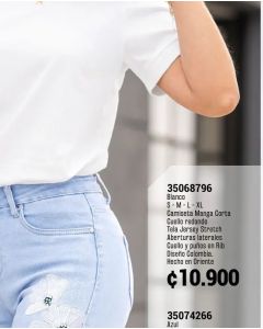 JEANS TIRO ALTO BOTA STRAIGHT - Azul