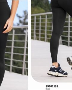 ENTERIZO LARGO DEPORTIVO MANGA SISA, CON ESPALDA SUPERIOR EN MALLATEX - Negro